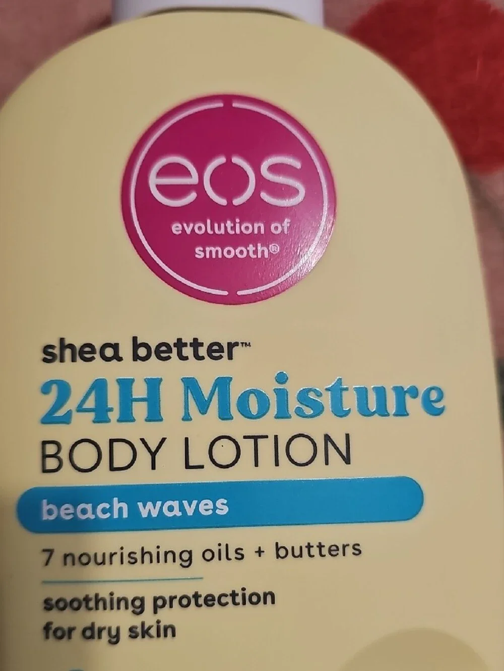 eos Yellow and Pink 24H Moisture Body Lotion - Beach Waves